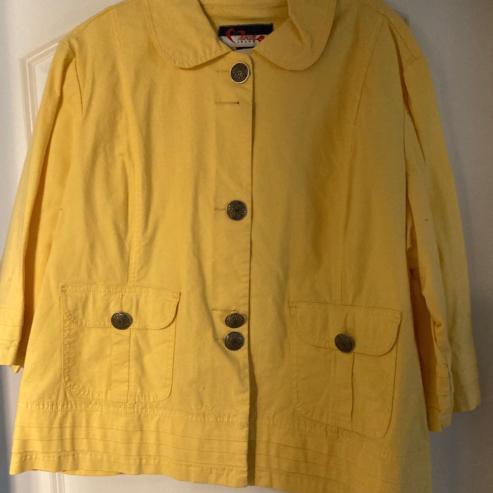 Yellow Short Blazer